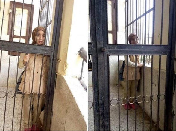 حبس طفلة في مدرستها بإحدى قرى