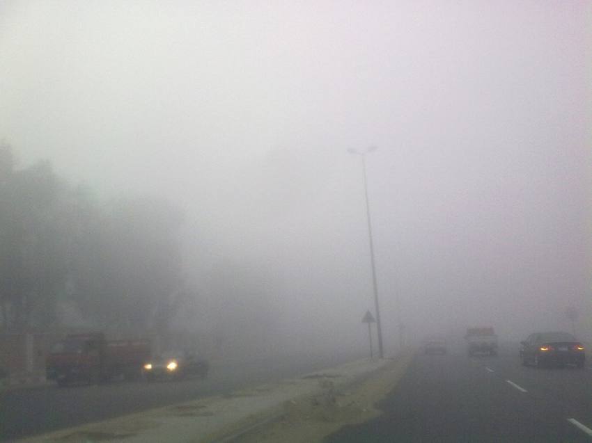 الارصاد تحذر من الضباب وخطر الانزلاق..