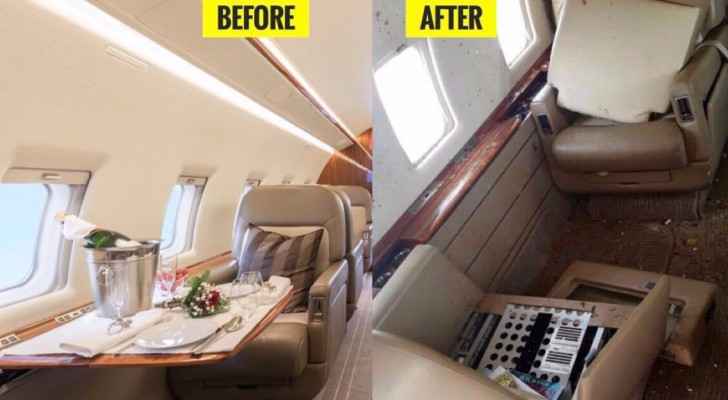 بالصور.. طائرة ألمانية تنجو من كارثة