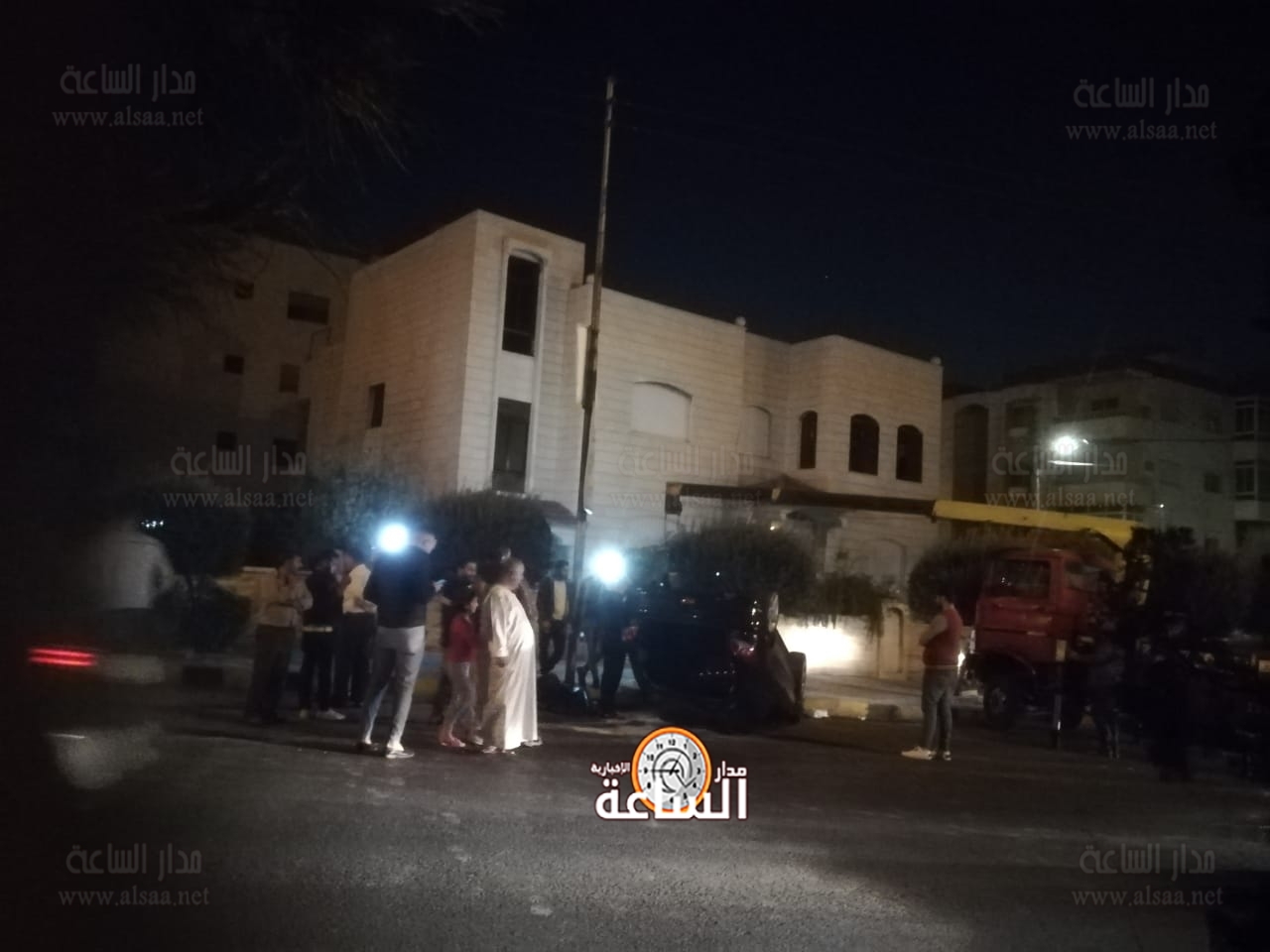 تدهور مركبة على دوار المشاغل في