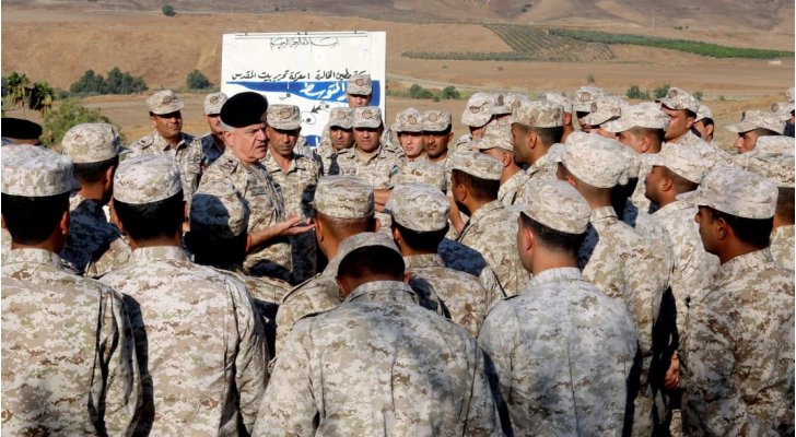 الحنيطي يتفقد واجهة المنطقة العسكرية الشمالية