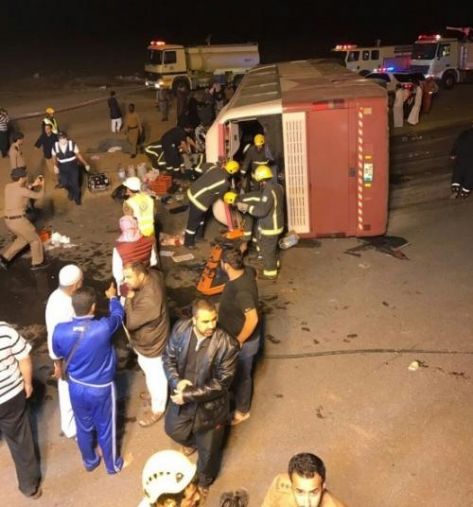 السعودية: جميع المعتمرون المصابون بحادثة تبوك