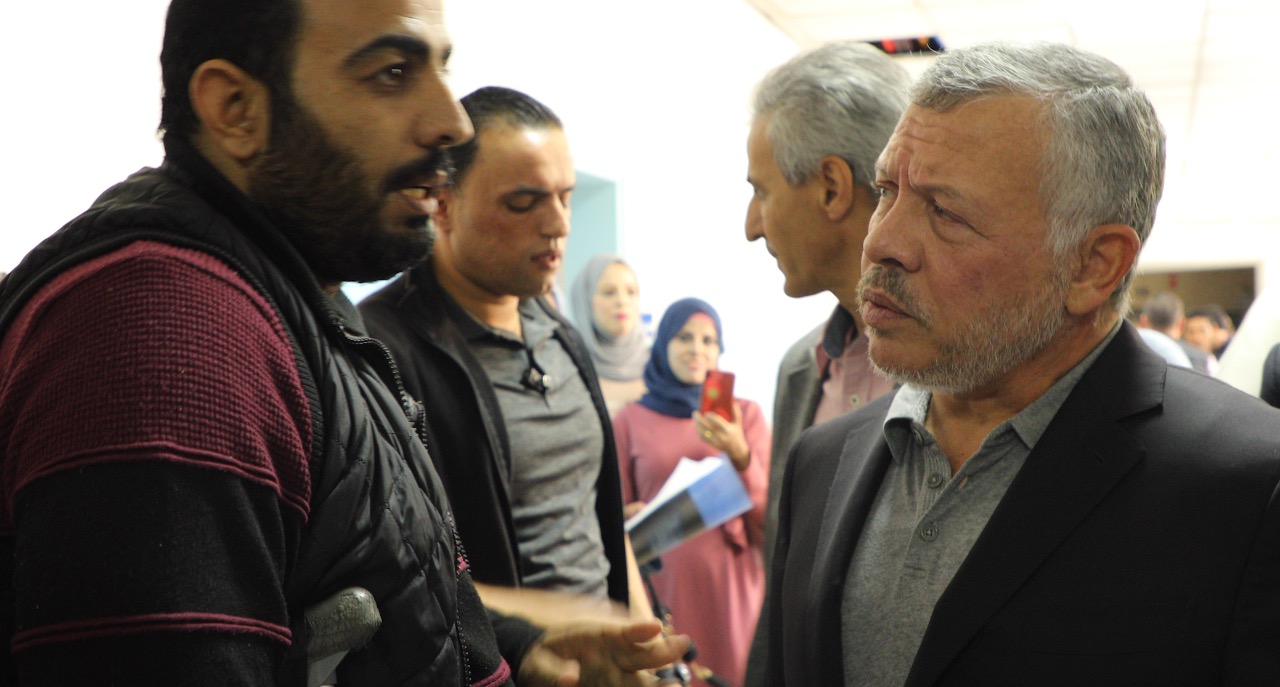 شاهد لقطات من زيارة الملك المفاجئة