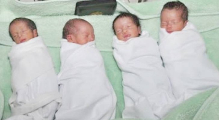 فلسطيني يرزق بأربعة توائم في غزة