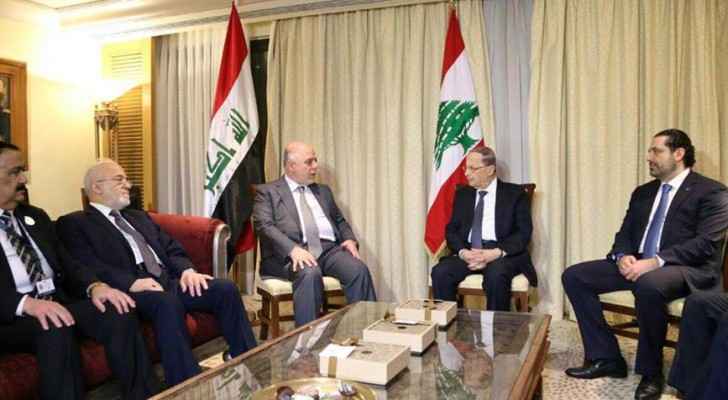 العبادي يلتقي عون وبن راشد في