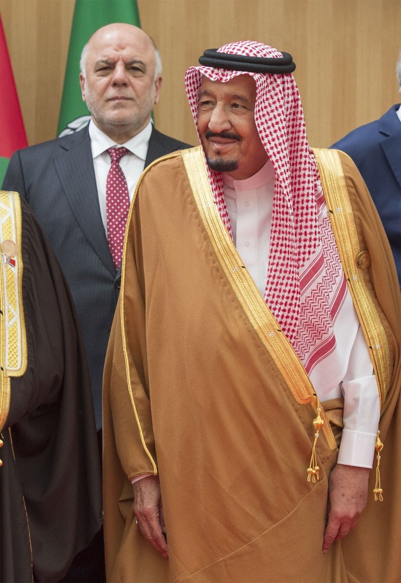 لقاء بين الملك سلمان وحيدر العبادي