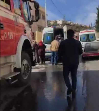 اختناق 15 طالبة ومعلمة بحريق في