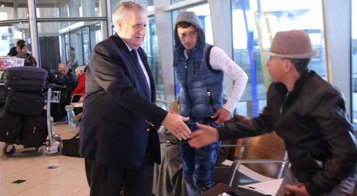 عائلات سورية تغادر الأردن إلى ايطاليا