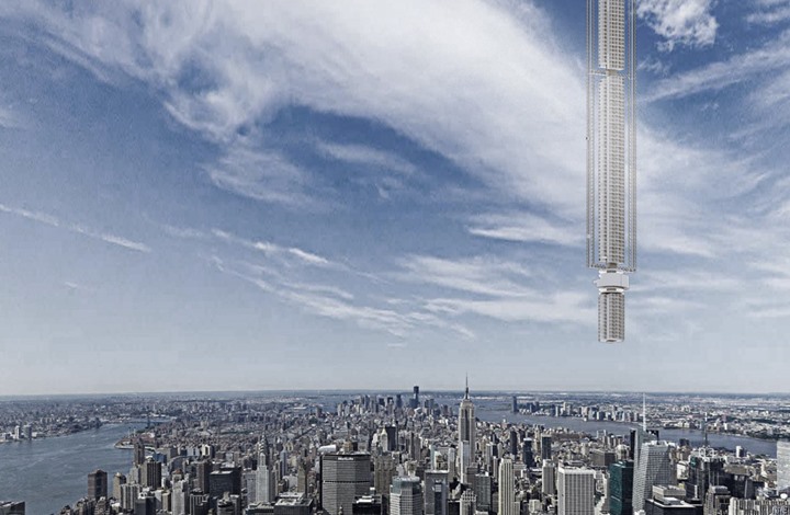 شاهد.. تصميم غريب لناطحة سحاب.. برج