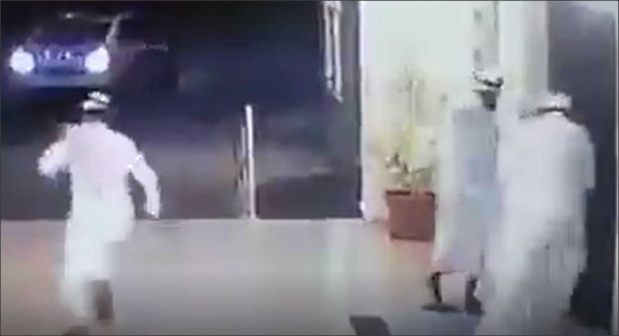 شاهد.. مسنّ يفشل محاولة لصين سرقته