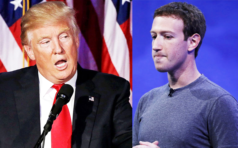 عشاء سري بين زوكربيرغ وترامب وتكتم