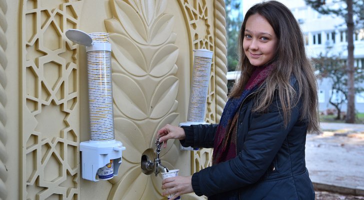 مدينة تركية تضع اول حنفية لشوربة