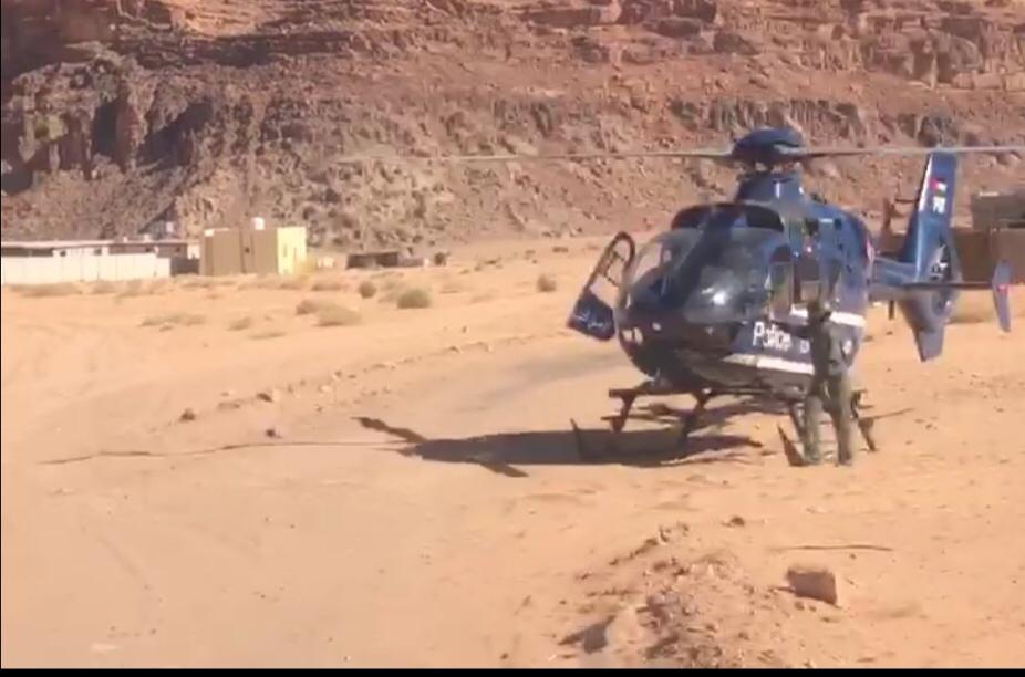 انقاذ سائح فقد في وادي رم