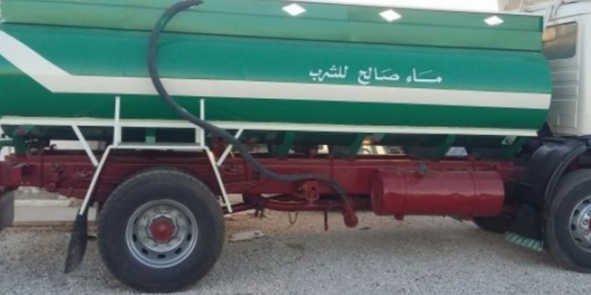ضبط صهريجي مياه يبيعوا مياها غير