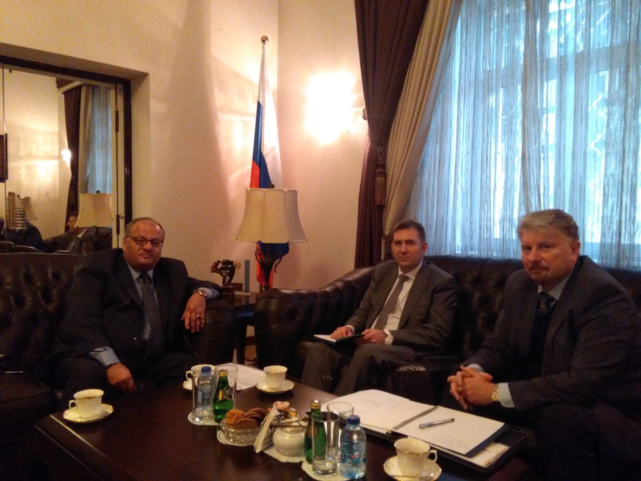 سماوي يلتقي السفير الروسي لبحث المشاركة