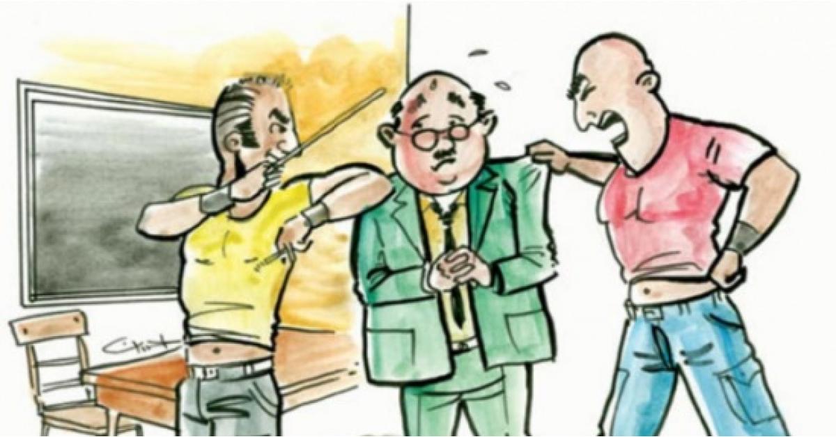 اصابة 5 معلمين باعتداء على مدرسة