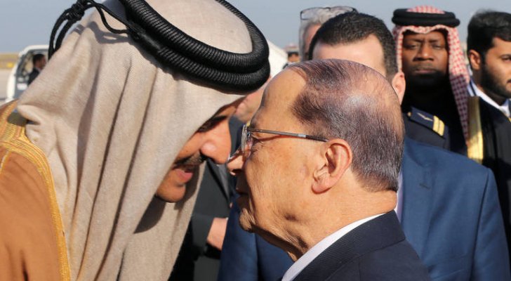 عون يدعو أمير قطر لزيارة لبنان