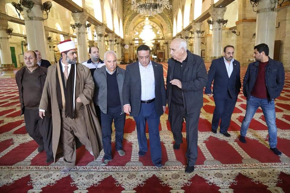 الوزير سامي الداوود في المسجد الأقصى