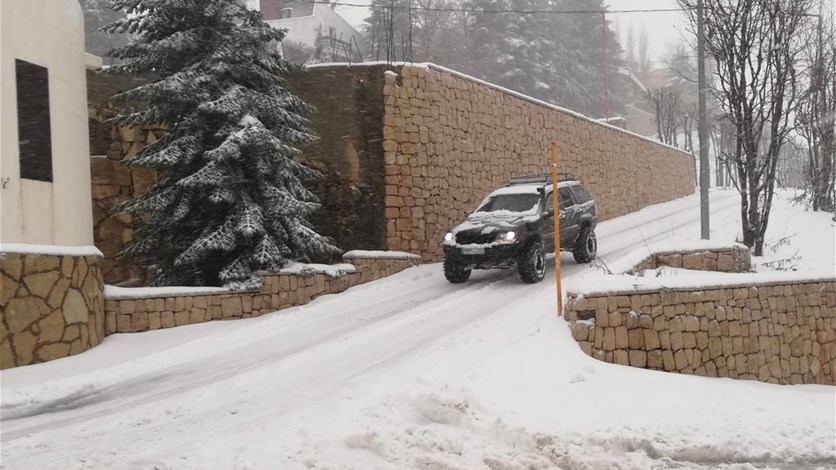 بدء تساقط الثلوج في لبنان.. ماذا