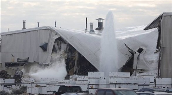 إصابة 15 بانفجار في مصنع للطائرات