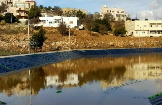 بركة عبين في عجلون تفيض بمياه