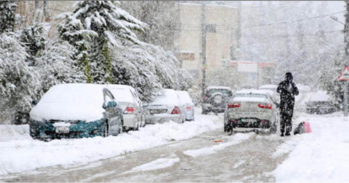 الأرصاد: زخات ثلجية الأربعاء والخميس فوق