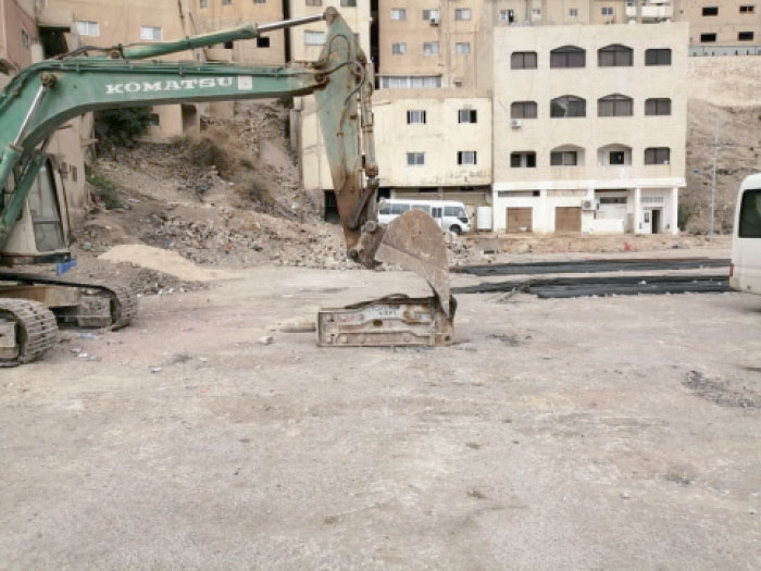 الكرك: حفريات بمشروع تطوير البركة تشكل