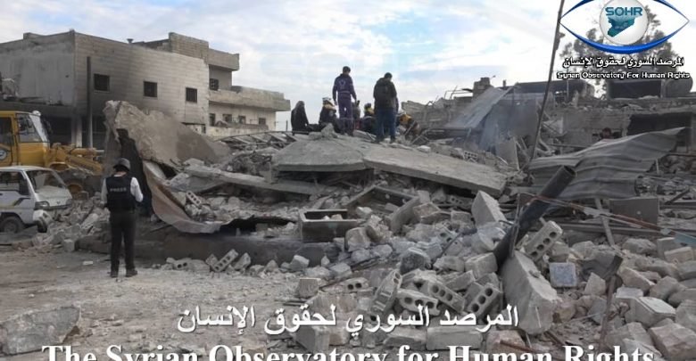 عشرات الغارات الروسية ومئات القذائف تستهدف