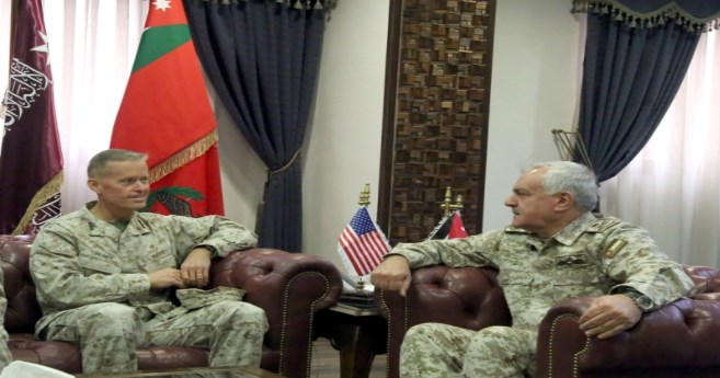 الحنيطي يستقبل قائد مشاة البحرية المركزية