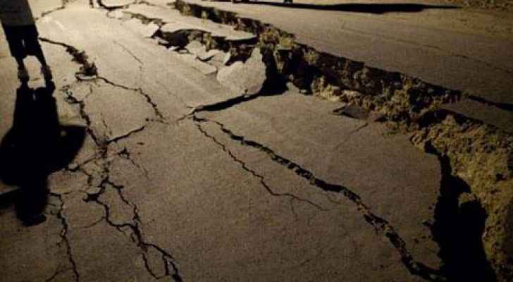 اغلاق طريق بجبل عمان اثر انهيارات