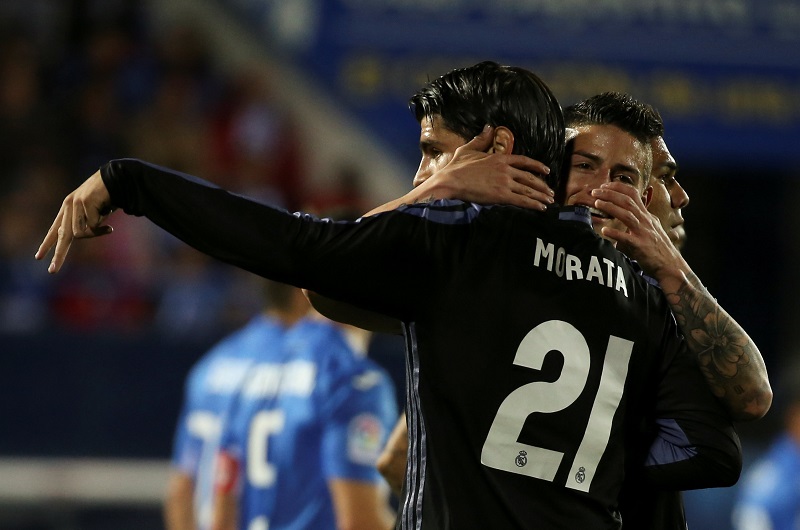 موراتا ينقذ ريال مدريد من كمين