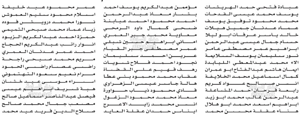 للتعيين في المؤسسة الاستهلاكية المدنية (أسماء)