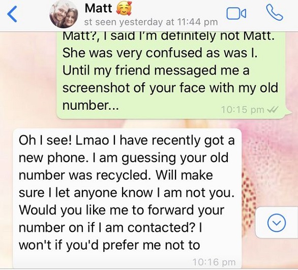 يتزوجان بعد تعارفهما بالصدفة على واتس