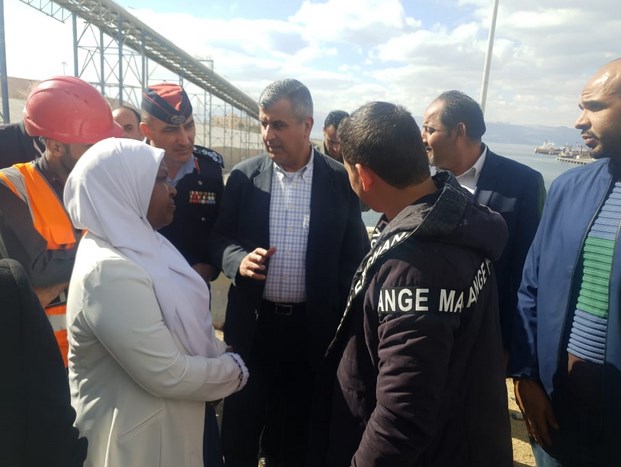 الخرابشة بجولة ميدانية الى محافظة العقبة..