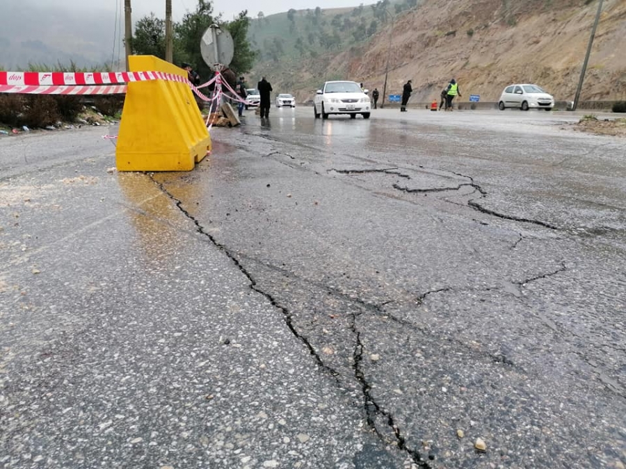 البدء بصيانة وتوسعة مدخل محافظة جرش