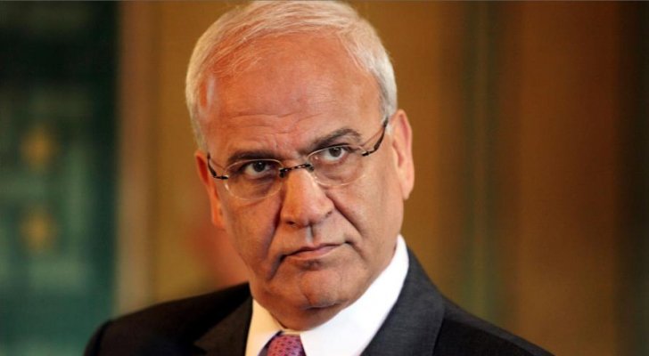 عريقات يدين لقاء رئيس مجلس السيادة