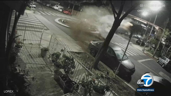 حادث مروع لسائقة ثملة (فيديو)