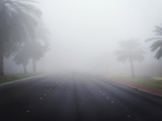 تحذيرات من الضباب الليلة وصباح الاثنين