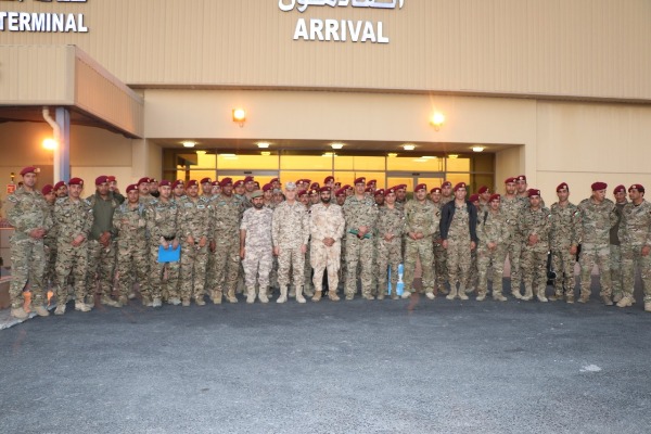 وصول القوة الأردنية المشاركة بتمرين الحارس