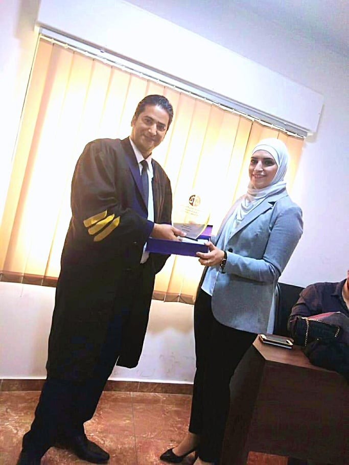 المحامية الدكتورة ريما المبيضين.. مبروك ’درع