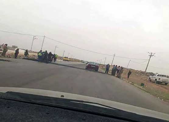 وضع مطب بموقع حادث الرويشد المروع