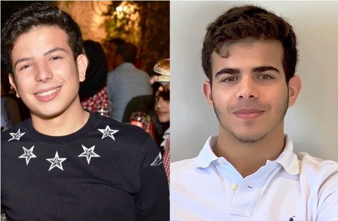 الأميران حسين ومحمد بن طلال يدخلان