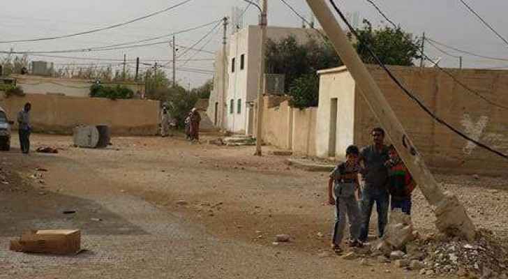 عاصفة رملية تقطع الكهرباء عن مناطق