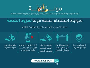 منصة مونة لخدمات توصيل السلع إلى