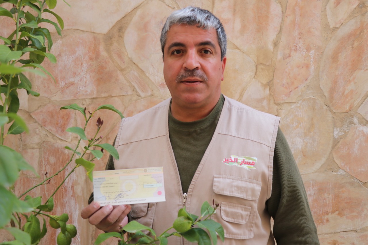 ’مسار الخير‘ تستلم شيك المتبرع ’البيجي‘