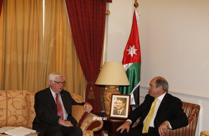 الملقي: نأمل تأطير المساعدات الاقتصادية والعسكرية