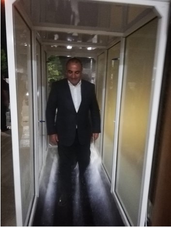 تركيب غرفتي تعقيم رذاذي داخل مبنى