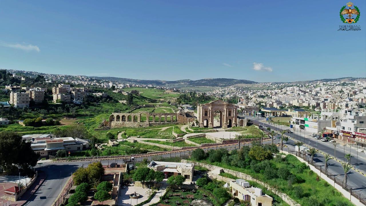 عجلون وجرش في صور جوية بالطائرات