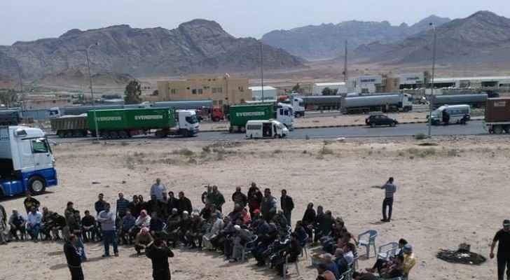 انهاء اعتصام اصحاب الصهاريج في العقبة