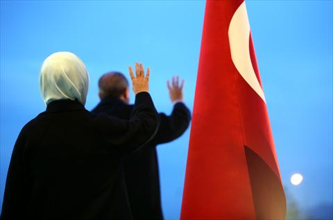 أردوغان يحتفل (صور)